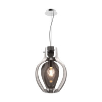 Pendant BRESSO P19066A-D28 1xE27 chrome/smoky glass                                                                                                                                                                                                            