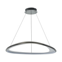 LED Pendant GETAFE MD3888-1L-3BCT 57W 3000K black/chrome                                                                                                                                                                                                       