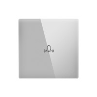 ELEMENT SMALL GLASS PANEL DOORBELL, GRAY                                                                                                                                                                                                                       