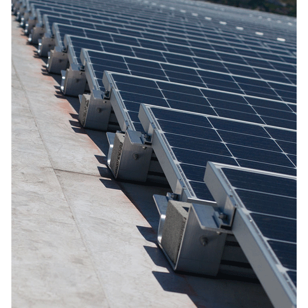 MOUNTING STRUCTURE 15°, SET WITH SOLAR PANELS 560W FOR 10kW                                                                                                                                                                                                    