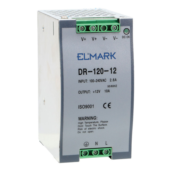 DR-120-12 POWER SUPPLY 12V OUTPUT VOLTAGE 120W                                                                                                                                                                                                                 
