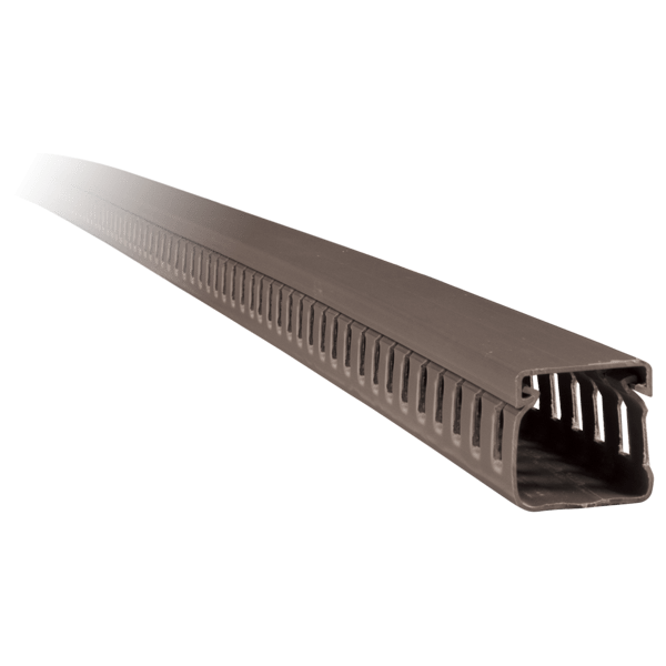 40X40 2M SLOTTED PLASTIC CABLE TRUNKING 