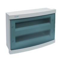 PLASTIC DISTRIBUTION BOX 28 WAY – BUILT-IN MOUNTING, BLUE COVER