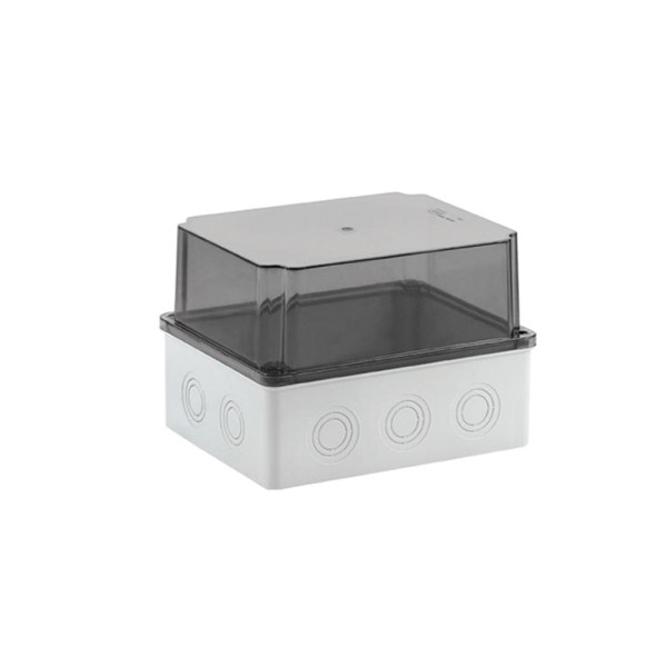 DISTRIBUTION BOX 80X120X120 TRANSPARENT LID, IP65                                                                                                                                                                                                              