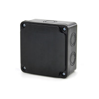 DISTRIBUTION BOX 200X200X80 BLACK, IP65                                                                                                                                                                                                                        
