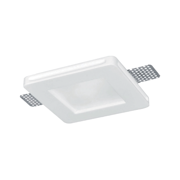 GYPSUM DOWNLIGHT SQUARE WITH DIFFUSER GU10   