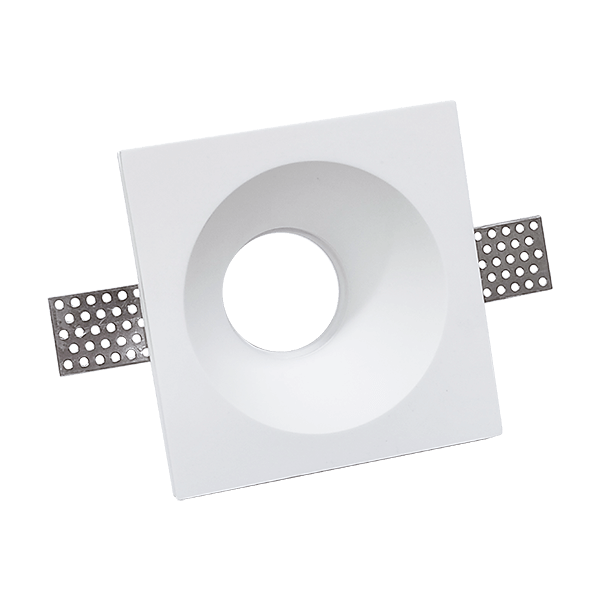 GYPSUM DOWNLIGHT SQUARE GU10 120x120   