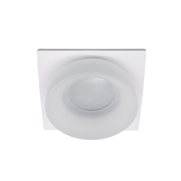 SA-045/1 SINGLE DOWNLIGHT SQUARE WHITE/WHITE