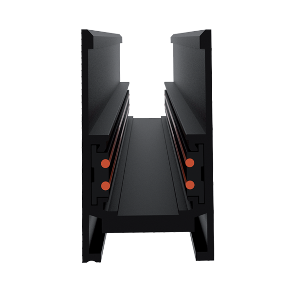 MAGNETIC TRACK RAIL FOUR POLE SURFACE MOUNT 2m