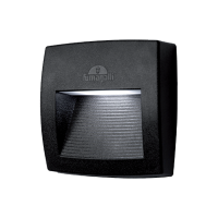 LORENZA 150 LED WALL LAMP 3.2W CCT 4000K IP55 BLACK