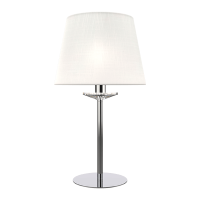 BARBARA TABLE LAMP 1XE14 WHITE/CHROME