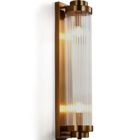 HARRIS WALL LAMP 2XE14 COPPER/CRYSTALS
