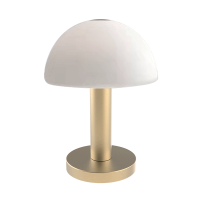 NOLA TABLE LAMP 1XG9 WHITE/GOLD WITH DIMMER