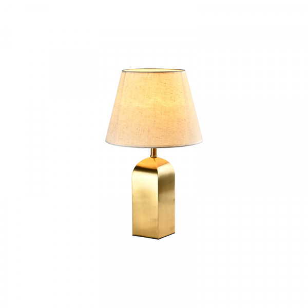 PONZA TABLE LAMP 1XE27 GOLD/FLAX