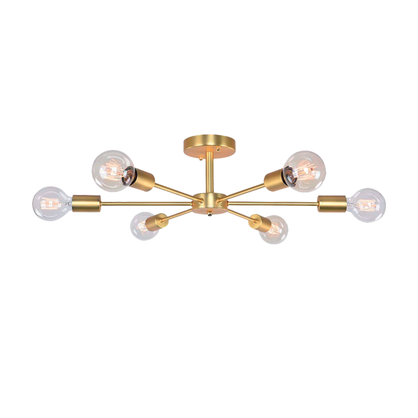 ROXI CHANDELIER 6XE27 GOLD