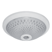 CEILING FIXTURE WITH SENSOR 2XE27 D300mm WHITE