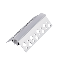 2m. DP62 OUTSIDE CORNER ALUMINUM LED PROFILE FOR RECESSED MOUNTING IN DRYWAL