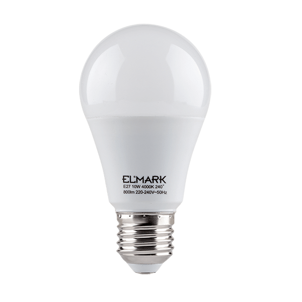 LED LAMP PEAR A60 SMD2835 10W E27 230V WHITE