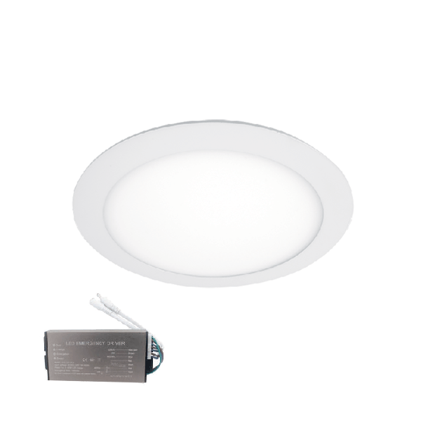 LED PANEL ROUND 23W 6500K IP65+EMERGENCY KIT