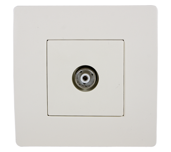 BASIC TZ111 TV ANTENNA SOCKET CREAM