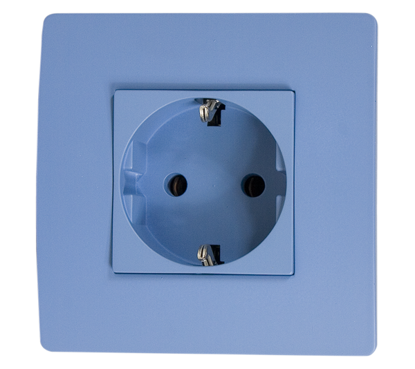 BASIC TZ107 GERMAN STANDARD SOCKET BLUE