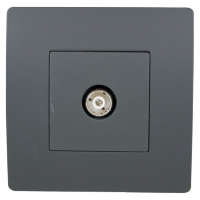 BASIC TZ111 TV ANTENNA SOCKET GRAPHITE