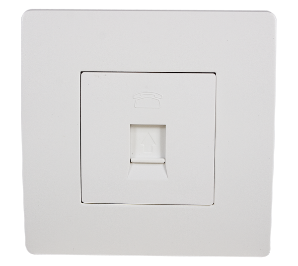 BASIC TZ106 TELEPHONE SOCKET WHITE