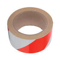 520BRSSHD SIGNAL TAPE 100M/50MM RED-WHITE