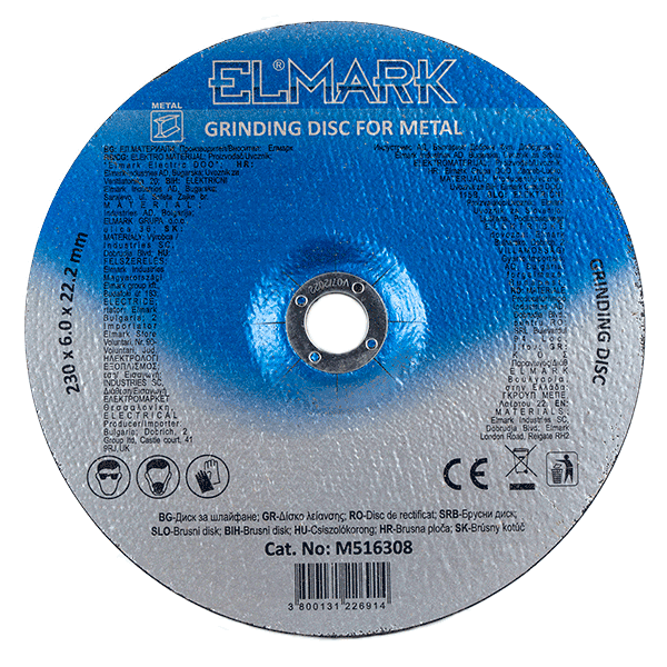 GRINDING DISC 180x6x22.2mm             