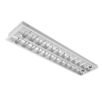 LIGHTING FIXTURE LENA-V WITH LED TUBE(1200MM) 2X18W 6200K RECESSED MOUNTING 1195/295 TYPE V