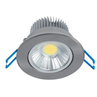 LSLCOB LED SPOTLIGHT 7W 4000K-4300K 230V SATIN NICKEL