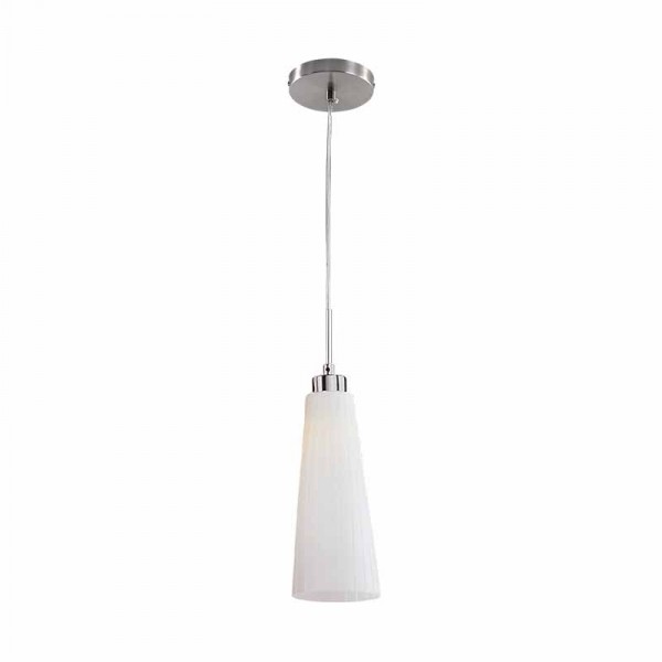 KAREN PENDANT 1XE27 SATIN NIKEL D120mm