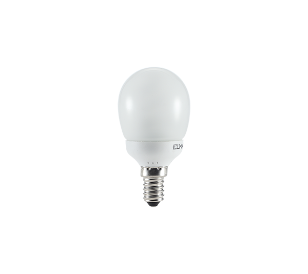 COMPACT FLUORESCENT LAMP G45 7W E14 2700K