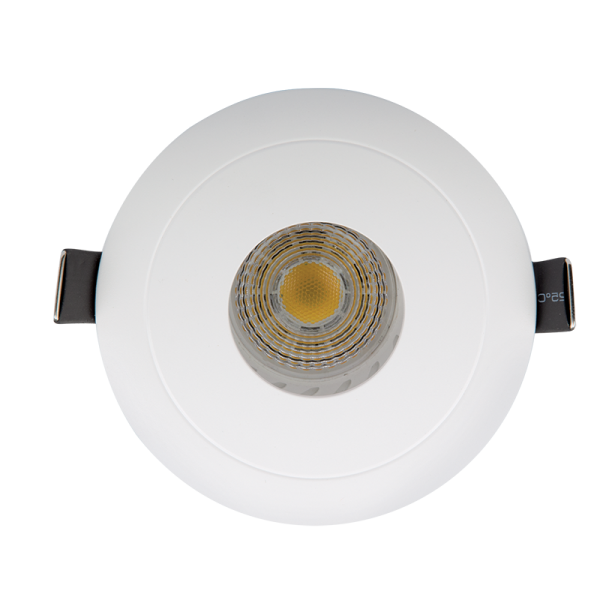 LED PLASTIC ROUND IN MIDDLE SPOTLIGHT PAR 16 COB 7W 2700-3000K WHITE