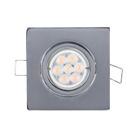 LED METAL SQUARE SPOTLIGHT HIGH POWER 6W 2700-3000K CHROME