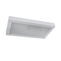 PRISMATIC LIGHTING FIXTURE WITH LED TUBE T5 2X10W SURFACE MOUNT 4000K