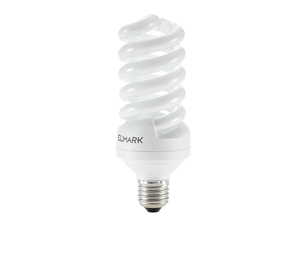 COMPACT FLUORESCENT LAMP SPIRAL D2 E27 28W 6400K