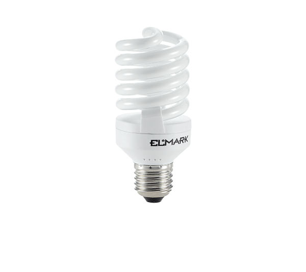 COMPACT FLUORESCENT LAMP SPIRAL D2 E27 24W 2700K