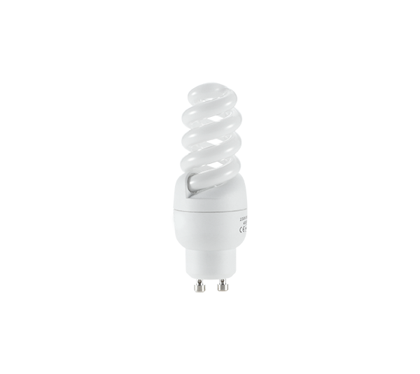 COMPACT FLUORESCENT LAMP GU10/SPIRAL 9W GU10 4000K