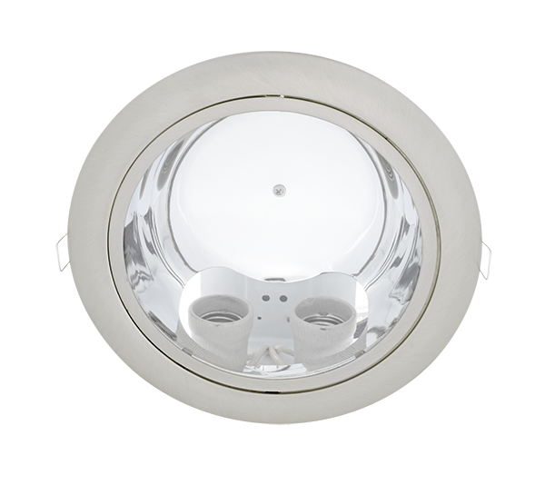 GL202E DOWNLIGHT SATIN NICKEL 2XE27