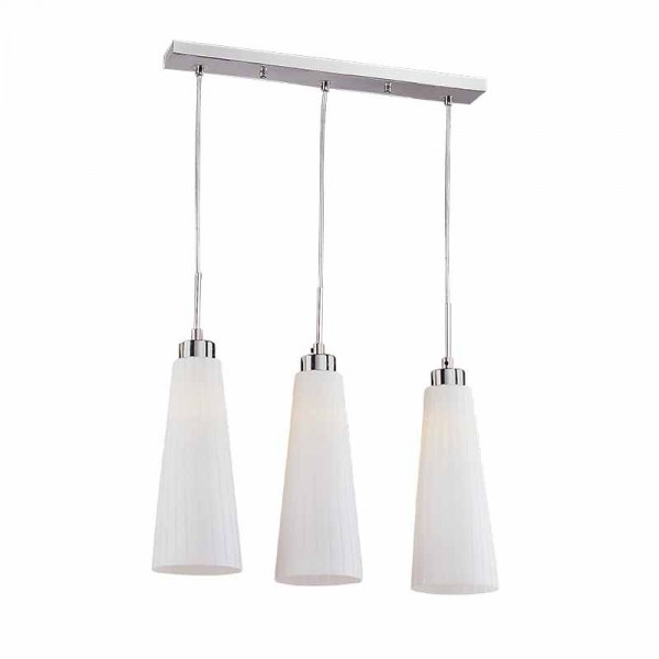 KAREN PENDANT 3XE27 SATIN NICKEL L500XH800mm