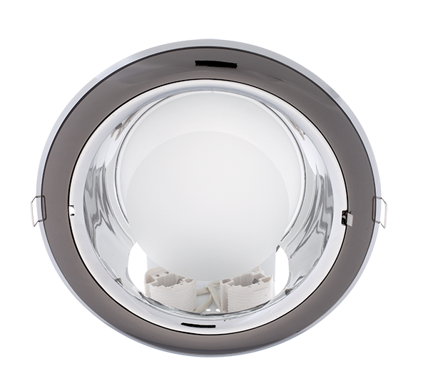 GL206 DOWNLIGHT GRAPHITE/CHROME 2XG24