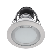 GL120E DOWNLIGHT FOR BATHROOM IP 44, SATIN NICKEL 1XE27