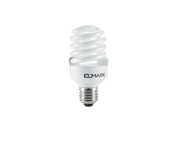 COMPACT FLUORESCENT LAMP SPIRAL D2 E27 20W 2700K