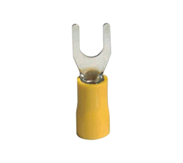 SVS 5.5-6 INSULATED FORK TERMINALS/YELLOW (100 pcs. per pack)