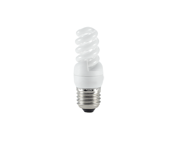 COMPACT FLUORESCENT LAMP SPIRAL D2 E27 9W 2700K