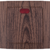 SR-2501 1 WAY SWITCH  WITH LIGHT WENGE