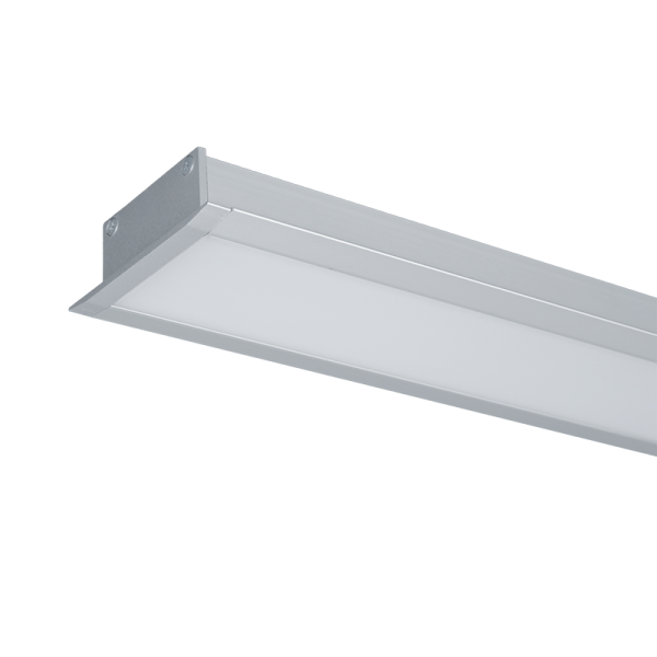 LED PROFILES RECESSED MOUNTING S77 64W 4000K 1500MM GREY   