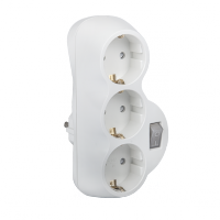 ADAPTER TRIPPLE WHITE WITH KEY