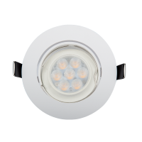 LED PLASTIC ROUND SPOTLIGHT HIGH POWER 6W 2700-3000K WHITE